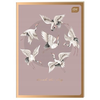 Zeszyt A4 60k kratka 70g METALLIC SATIN GOLD INTERDRUK