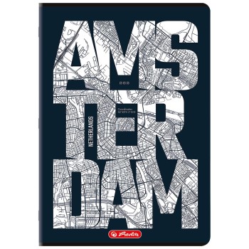 Zeszyt A4 80k kratka z marginesem mix 400206367 HERLITZ