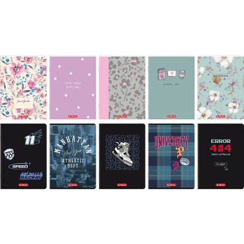 Zeszyt A5 60k kratka z marginesem mix 400206342 HERLITZ