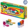 Farby plakatowe szkolne 10 kolorów 20ml zestaw AS 301219003 ASTRA