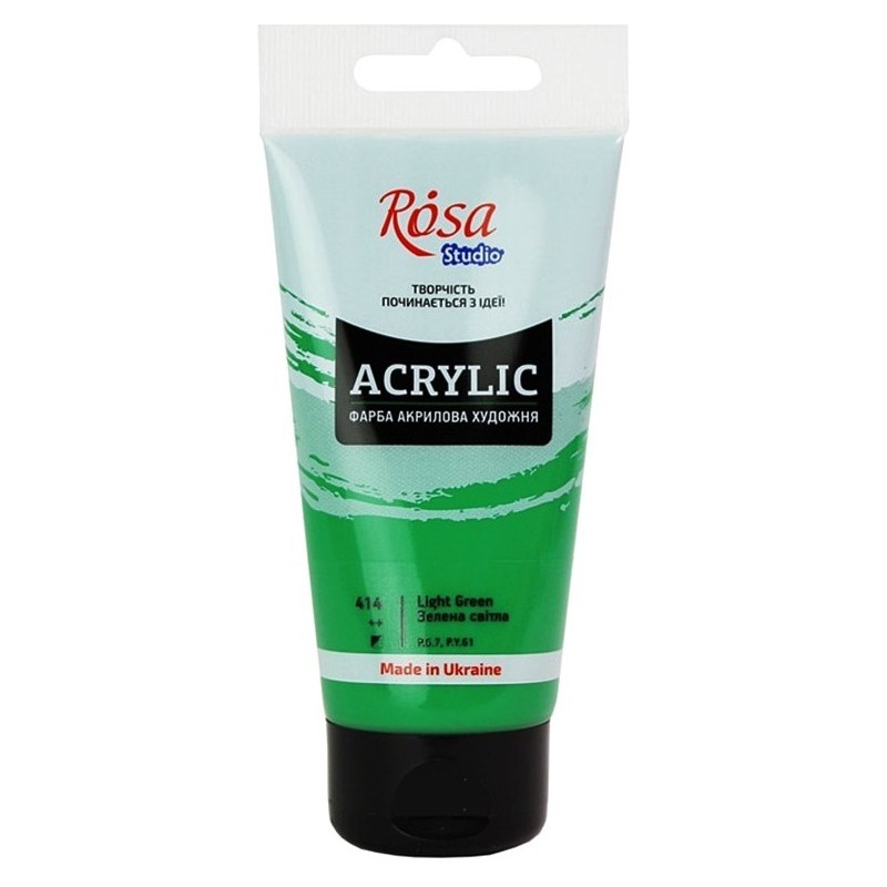 Farba akrylowa Rosa Studio 75ml LIGHT GREEN 414