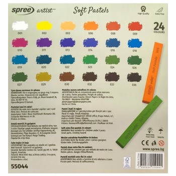 Pastele suche extra fine 24 kolory SPREE artist PAS-550440-00101