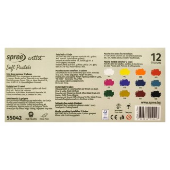 Pastele suche extra fine 12 kolorów SPREE artist PAS-550420-00101