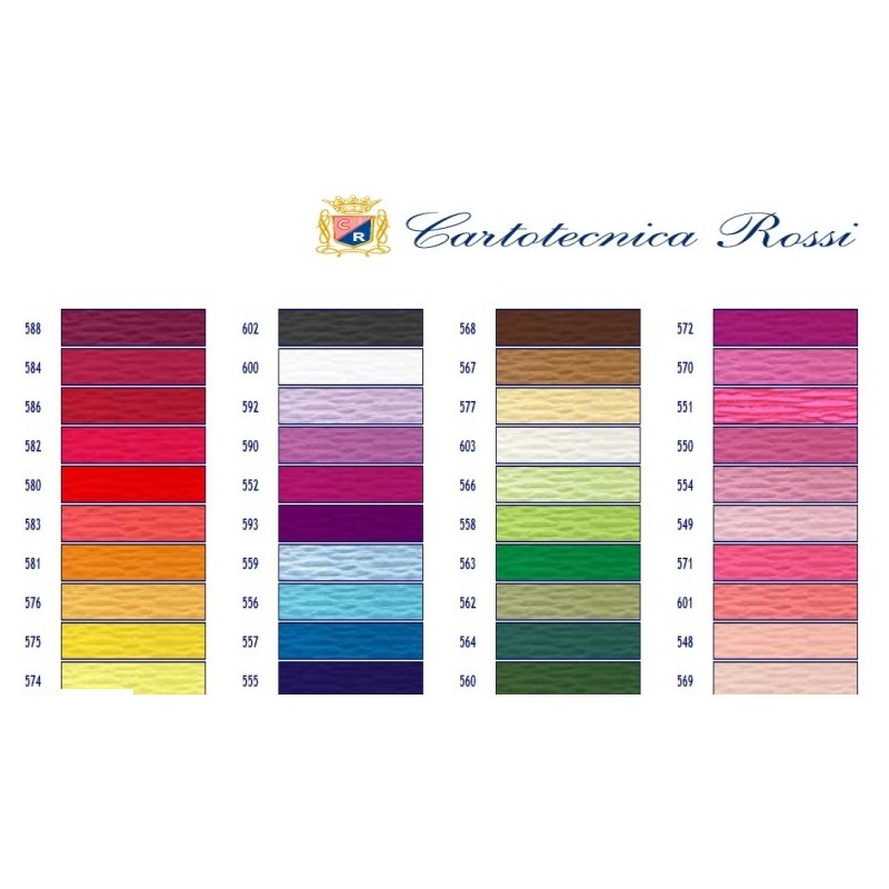 Bibuła karbowana, włoska gruba 180g bordowa 584 Cartotecnica Rossi