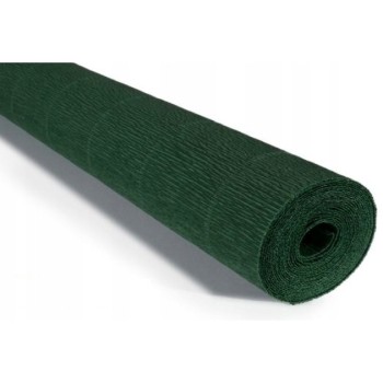 Bibuła karbowana włoska gruba 180g ciemna zieleń 561 Cartotecnica Rossi