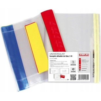 Okładki na książki podręczniki do klas 1-3 + zeszyty A5 OZ-74 BIURFOL