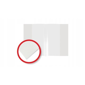 Okładka na zeszyty szkolne A5 bezbarwne 50 sztuk PP/PE 21,2x30x3cm OPP-01 BIURFOL