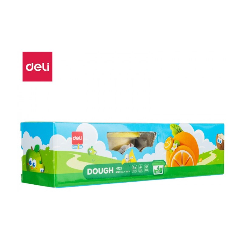 Ciastolina 4 kolory owocowy zapach EH721 DELI