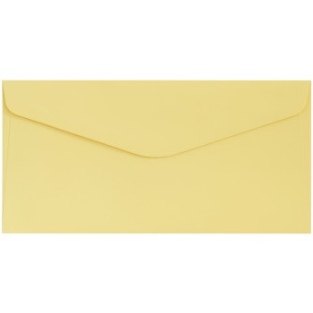 Koperta DL gładki żółty satynowany 120g. (10szt.) 280137 Galeria Papieru