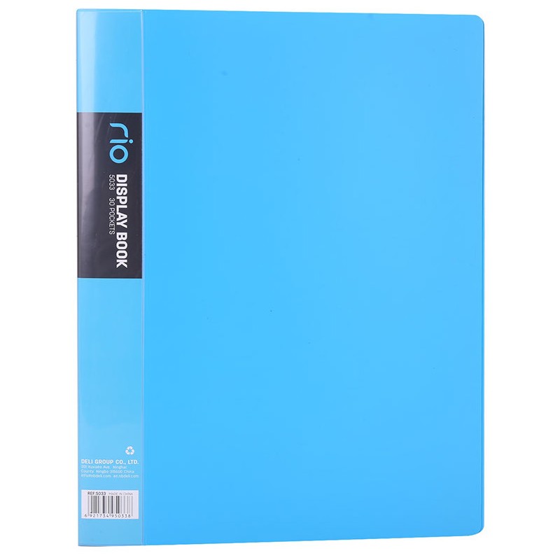Album ofertowy A4 30 koszulek RIO niebieski 5033 BLUE DELI