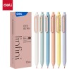 Długopis żelowy Super Smooth czarny Linfini mix kolorów obudowy EG338-BK DELI