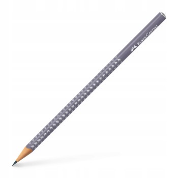 Ołówek SPARKLE SLEEVE szary/szary + temperówka+gumka blister 218482 Faber-Castell