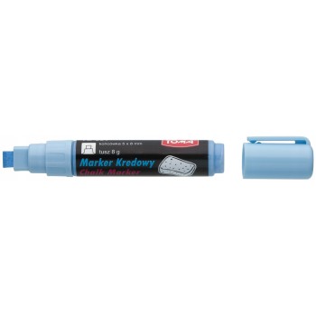 Marker kredowy końcówka 8x5mm niebieski TO-291 12 TOMA