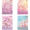 Zeszyt A5 60k kratka 70g/m2 laminowany FLORAL BEAUTY lakier miejscowy UNIPAP