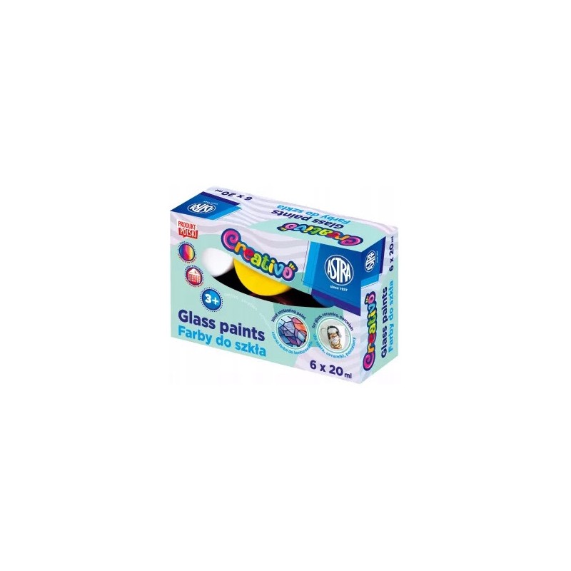 Farby do szkła 6kol. x 20ml 301124006 ASTRA