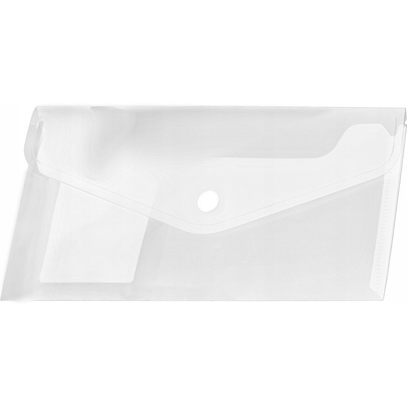 Koperta PP na zatrzask DL transparentna (12 szt.) BT612-T TETIS