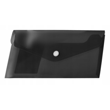 Koperta PP na zatrzask DL czarna (12 szt.) BT612-V TETIS