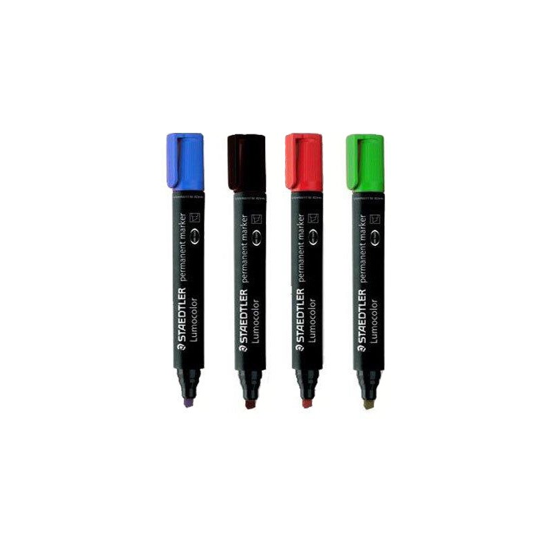 Marker 350-2 czerwony STAEDTLER LUMOCOLOR permamentny ścięty