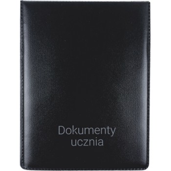 Okładka na dokumenty szkolne ucznia PVC czarna OD-11-01 BIURFOL