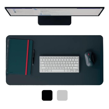 Mata na biurko skórzana 700x360mm ciemnoszara 53850089 LEITZ