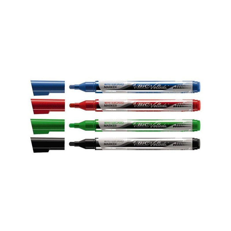 Marker VELLEDA do tablic suchościeralnych zielony okrągły LIQUID INK POCKET 902090 BIC