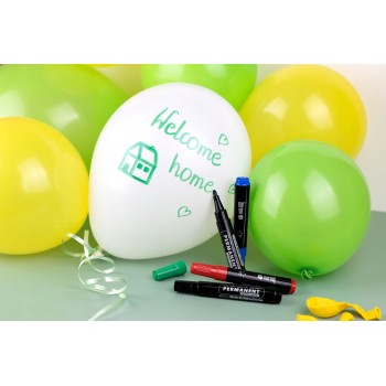 Marker permanentny M200 końcówka okrągła 3mm 4 kolory MM200-99 MEMOBE