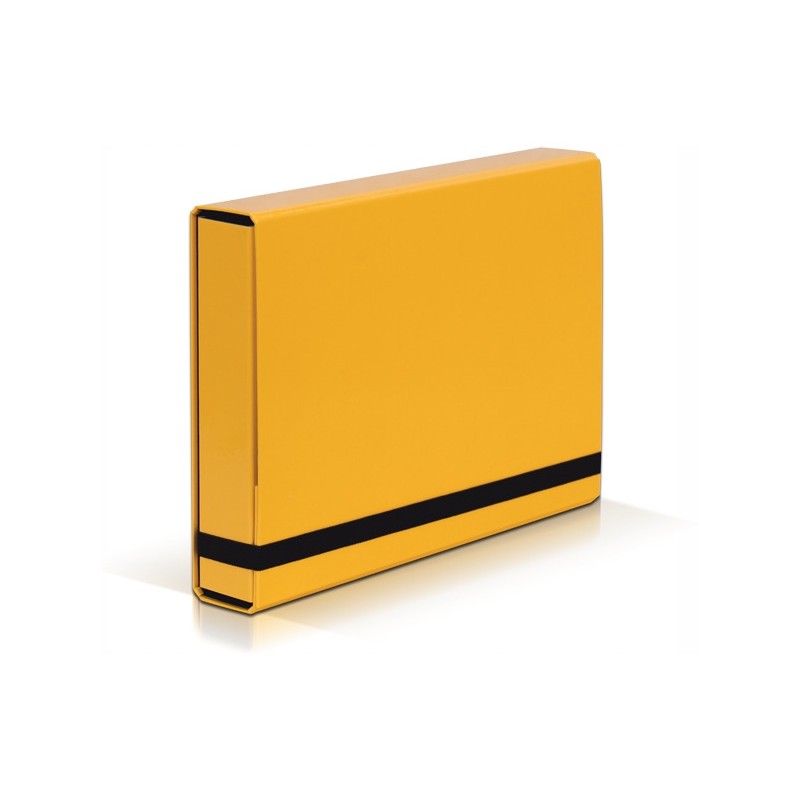 Teczka z gumką BOX CARIBIC jasno żółta 5cm 341/28 VAUPE
