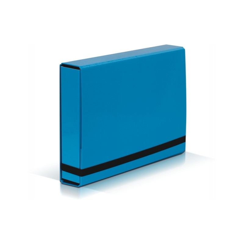 Teczka z gumką BOX CARIBIC jasno niebieska 5cm 341/19 VAUPE