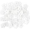Kwiaty papierowe NIEZAPOMINAJKI z perełką białe (50szt.) 252032 Galeria Papieru