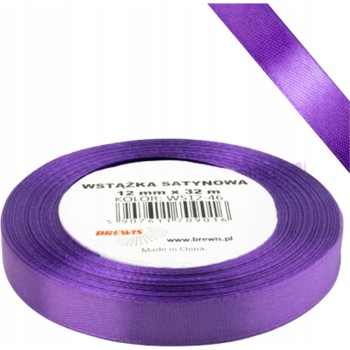 Wstążka satynowa 12mm/32m WS12-46 orchidea BREWIS