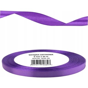 Wstążka satynowa 6mm/32m WS6-46 orchidea BREWIS