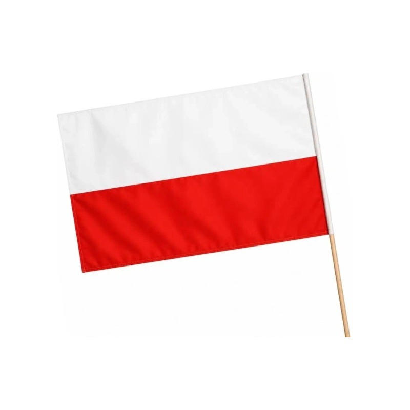 Flaga polski, chorągiewka FL1 68x110cm BREWIS
