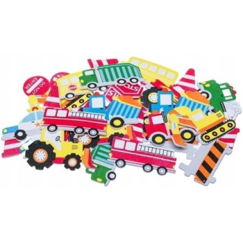 Naklejki z pianki PVC44 Transport 3 35szt. BREWIS