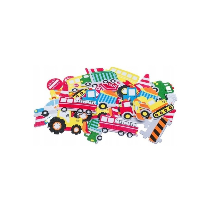 Naklejki z pianki PVC44 Transport 3 35szt. BREWIS
