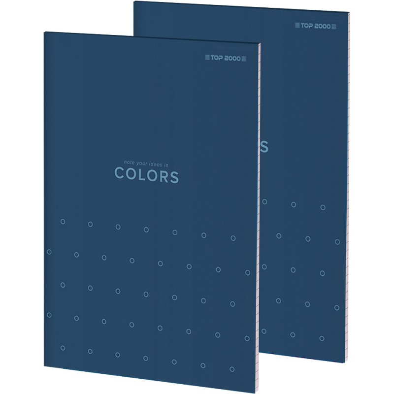 Blok notatnikowy w kratkę A4 notatnik 50 kartek COLORS 400169241 TOP 2000