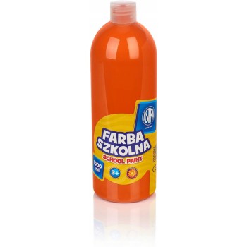 Farba plakatowa szkolna 1000ml pomarańczowa 301217060 ASTRA