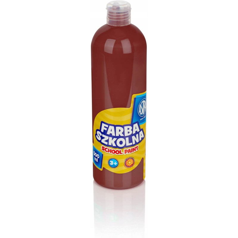 Farba plakatowa szkolna 500ml brązowa 301109006 ASTRA