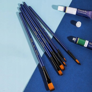 Zestaw pędzli FINENOLO 6szt miękki nylon EC277 DELI