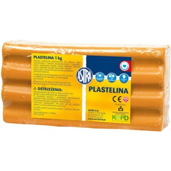 Plastelina szkolna dla dzieci 1kg pomarańczowa 303111005 ASTRA