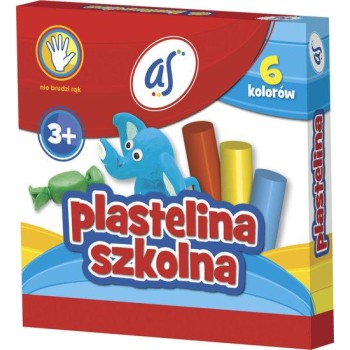 Plastelina dla dzieci szkolna AS zestaw 6 kolorów 303219001 ASTRA