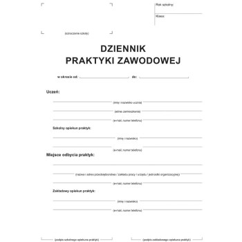 A-100-3 Dziennik praktyki zawodowej A5 Michalczyk i Prokop