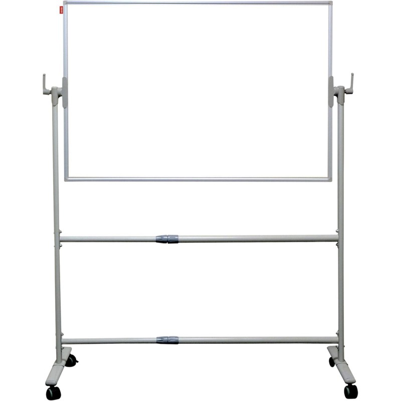 Tablica obrotowo-jezdna TELESCOPIC 180x120xh192cm dwustronnie suchościeralna-magnetyczna biała rama aluminiowa MTO18120 MEMOBE
