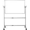 Tablica obrotowo-jezdna TELESCOPIC 180x120xh192cm dwustronnie suchościeralna-magnetyczna biała rama aluminiowa MTO18120 MEMOBE