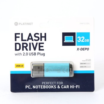 Pamięć USB-A 32GB PLATINET X-DEPO USB 2.0 niebieski (42967)