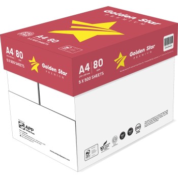 Papier ksero A4 80g (5 ryz) GOLDEN STAR Premium