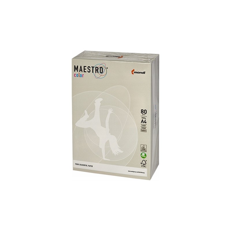 Papier ksero A4 80g MAESTRO COLOR GR21 Trendy szary