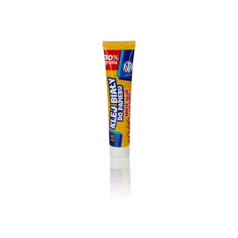 Klej szkolny do papieru w tubce 45ml biały 83467901 ASTRA