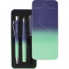 Zestaw POLY Pióro wieczne M + długopis BUZZING BLUE 241055 Faber-Castell