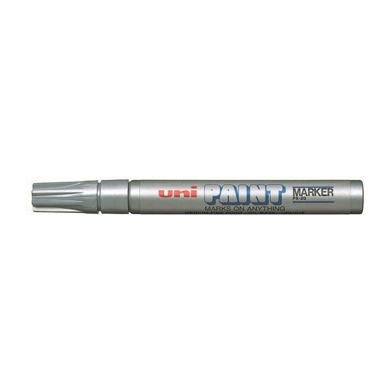 Marker olejowy PX-20 błyszczący srebrny UNI