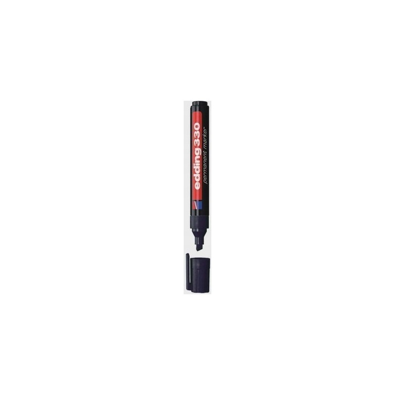 Marker permanentny 330-1 czarny ścięta końcówka 330/001/C EDDING